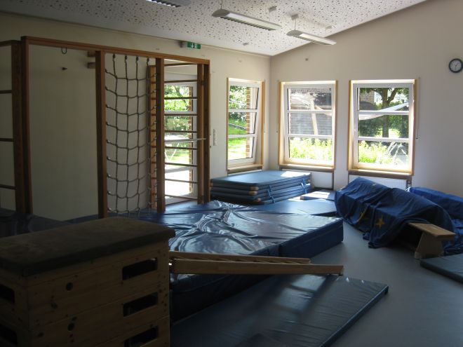 Die Turnhalle der DRK-Kindertageseinrichtung Fifikus Altenberge